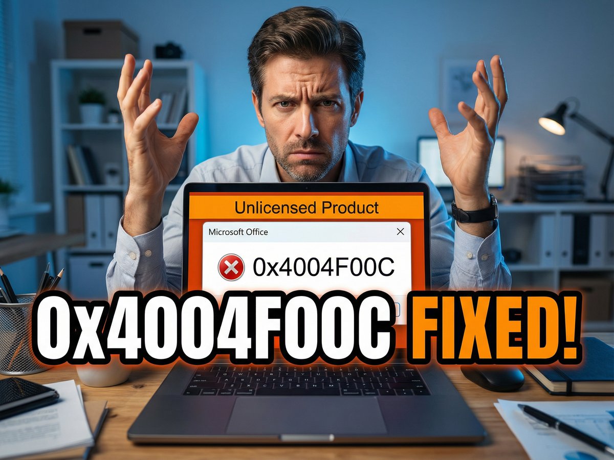 Microsoft Office error 0x4004F00C activation limit fix guide showing deactivation and license transfer steps