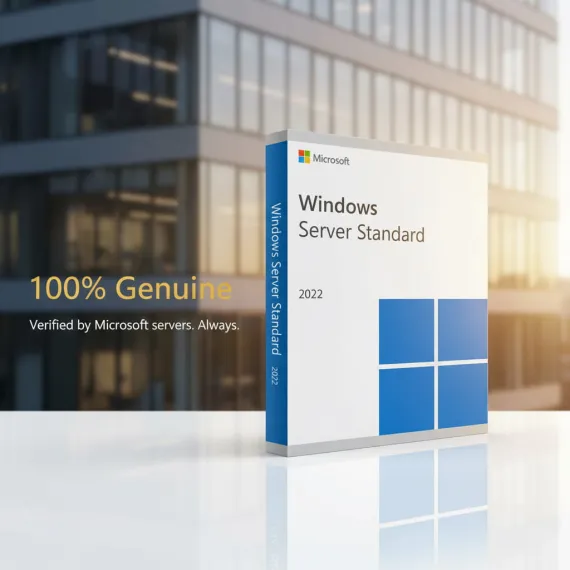 Microsoft Windows Server 2022 Standard | 24 Core Lifetime License, 4 Hyper-V VMs, Instant Email Delivery | For IT Teams and SMBs, Server Licensing: 24, 4 image