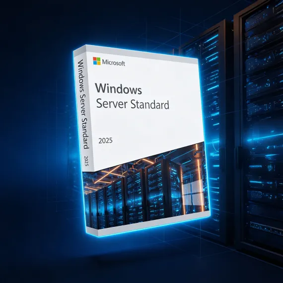 Windows Server 2025 Standard - 16 Core License | Hyper-V, Azure Arc, Hotpatching | Lifetime Digital Key